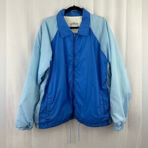 Vintage FL Robinson Blue Winder-breaker Zip Up Jacket Men’s Size Large
